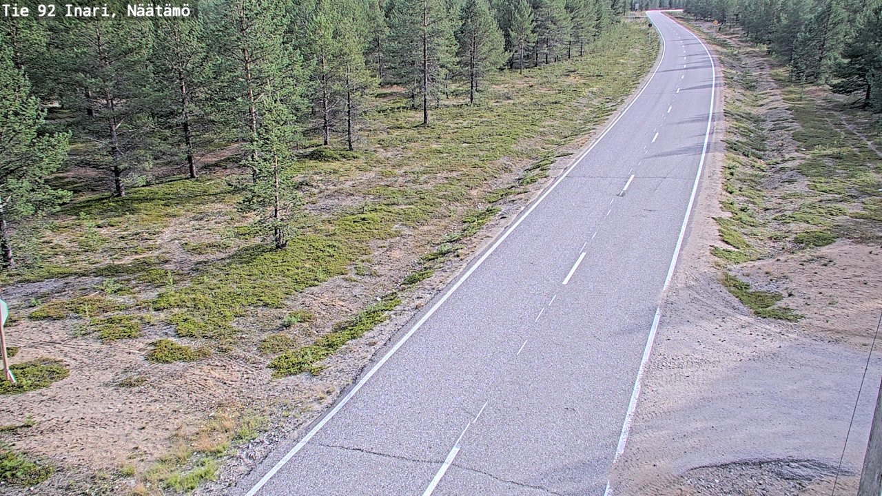Kelikamerat Kuva Tie 92 Inari, Näätämö, Inari, Lappi