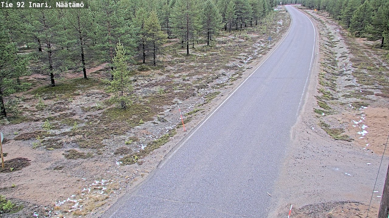 Kelikamerat Kuva Tie 92 Inari, Näätämö, Inari, Lappi