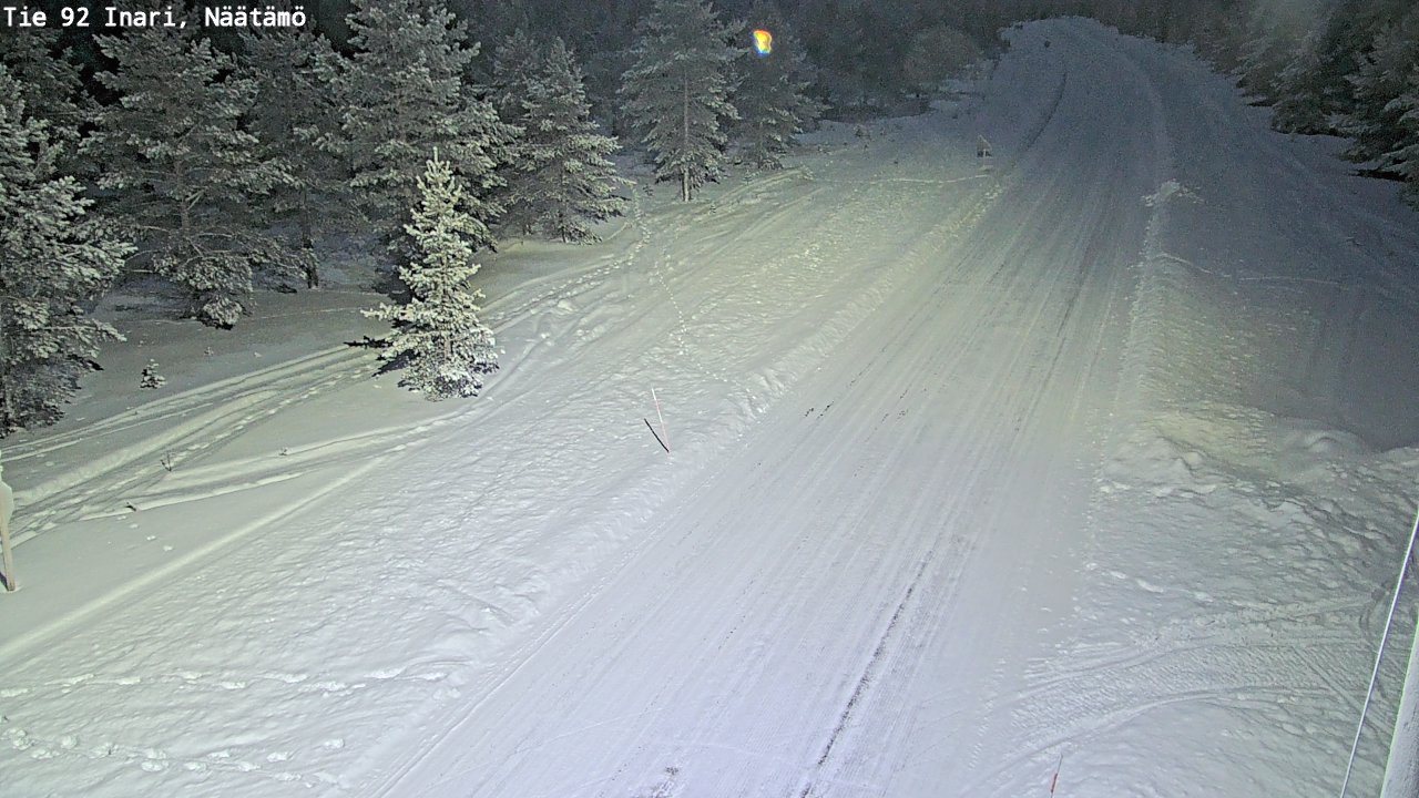 Kelikamerat Kuva Tie 92 Inari, Näätämö, Inari, Lappi