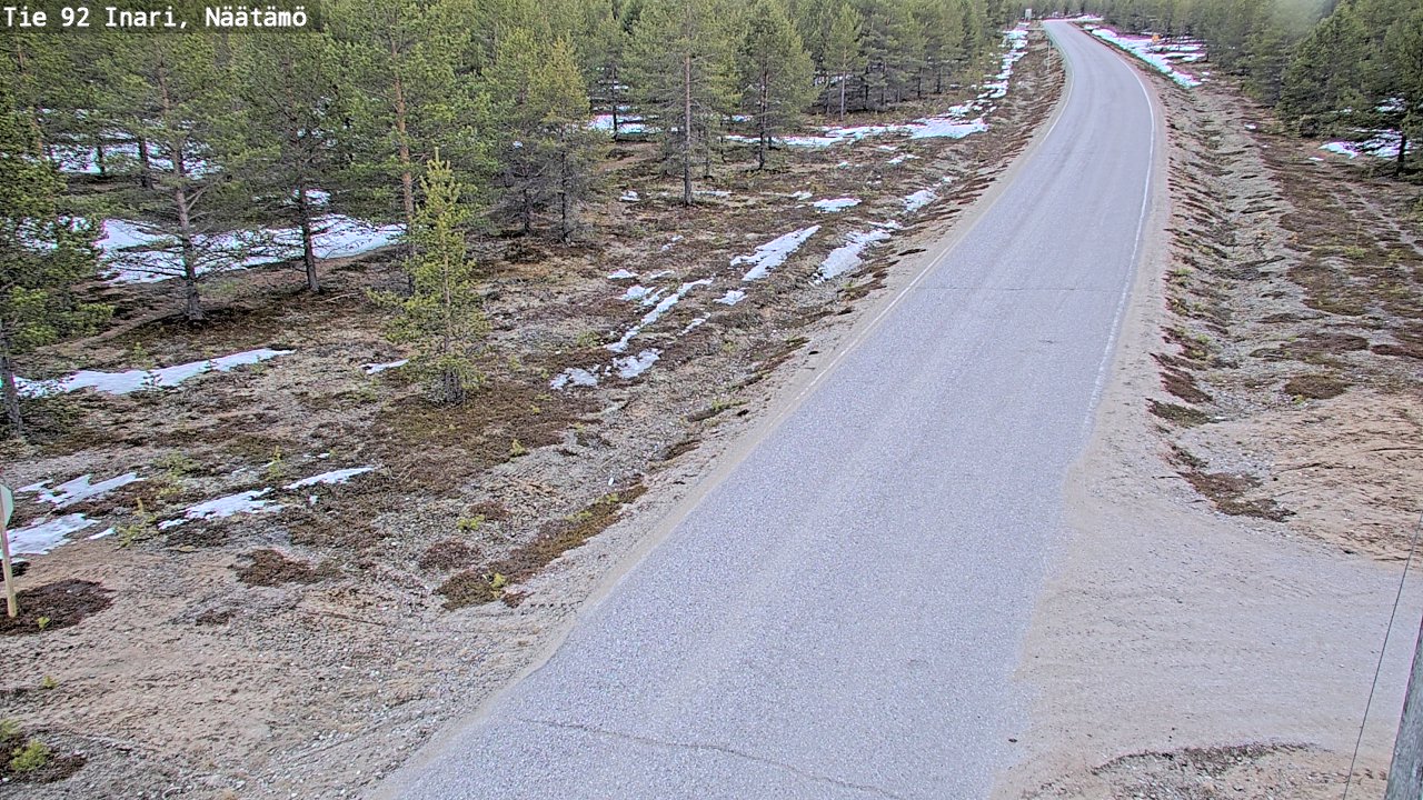 Kelikamerat Kuva Tie 92 Inari, Näätämö, Inari, Lappi