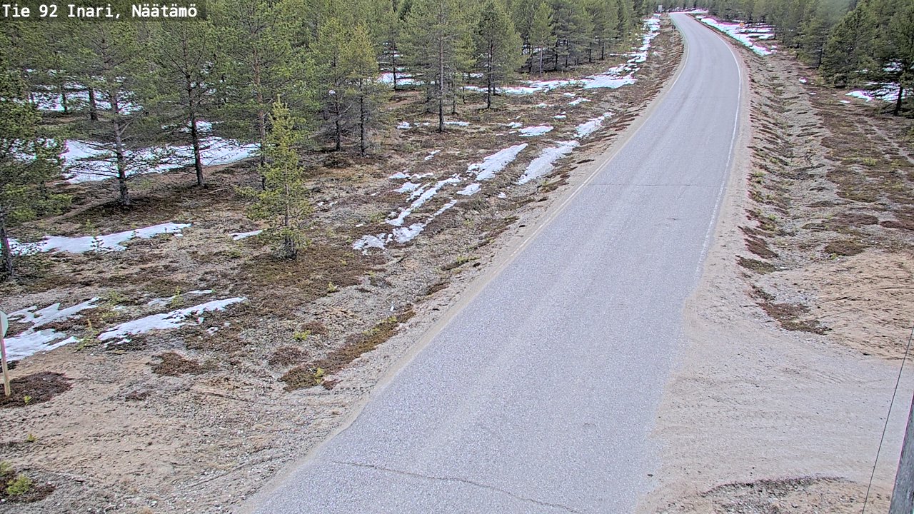 Kelikamerat Kuva Tie 92 Inari, Näätämö, Inari, Lappi