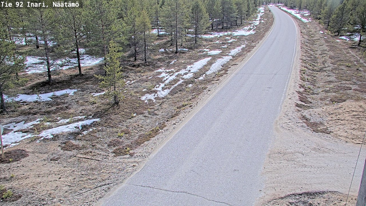 Kelikamerat Kuva Tie 92 Inari, Näätämö, Inari, Lappi