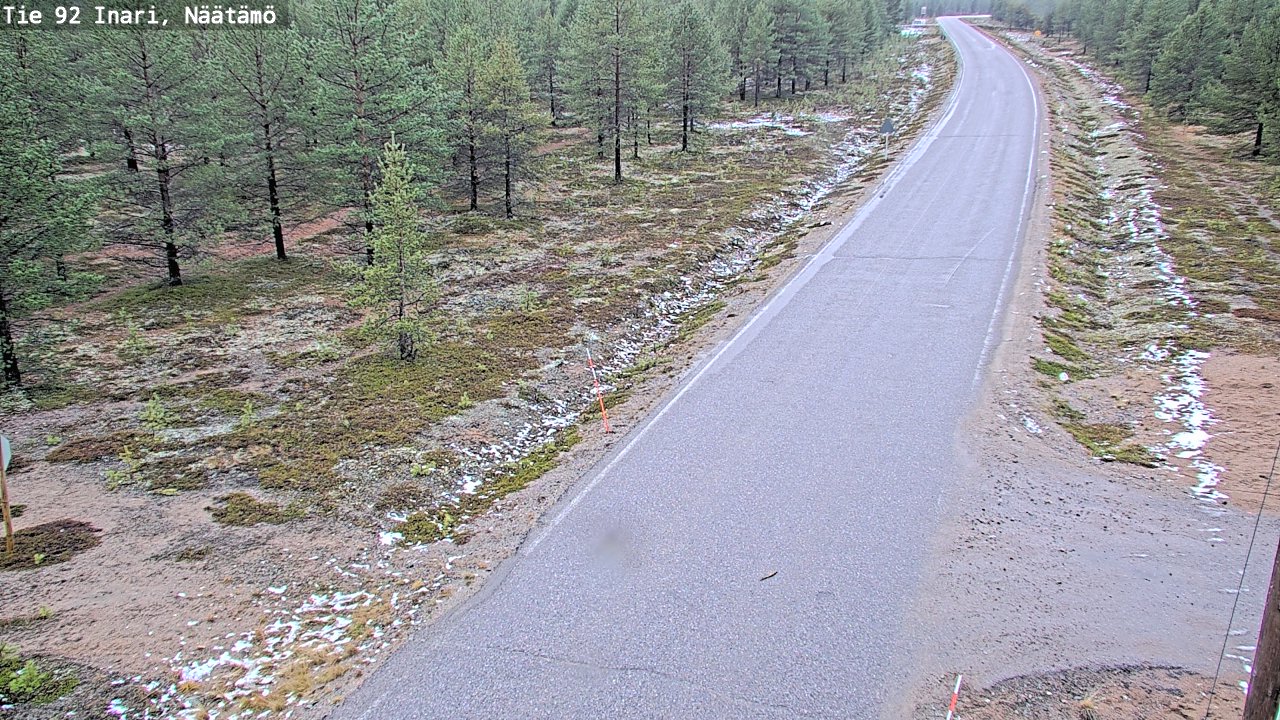 Kelikamerat Kuva Tie 92 Inari, Näätämö, Inari, Lappi