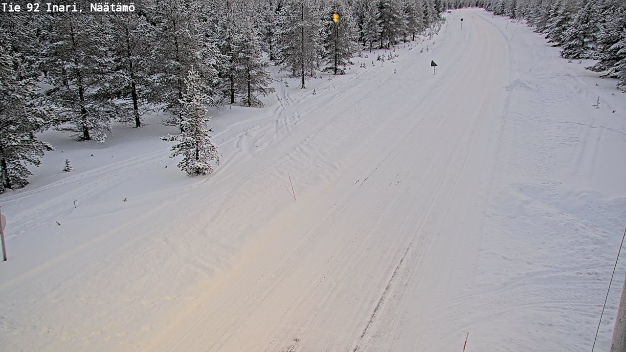 Kelikamerat Kuva Tie 92 Inari, Näätämö, Inari, Lappi