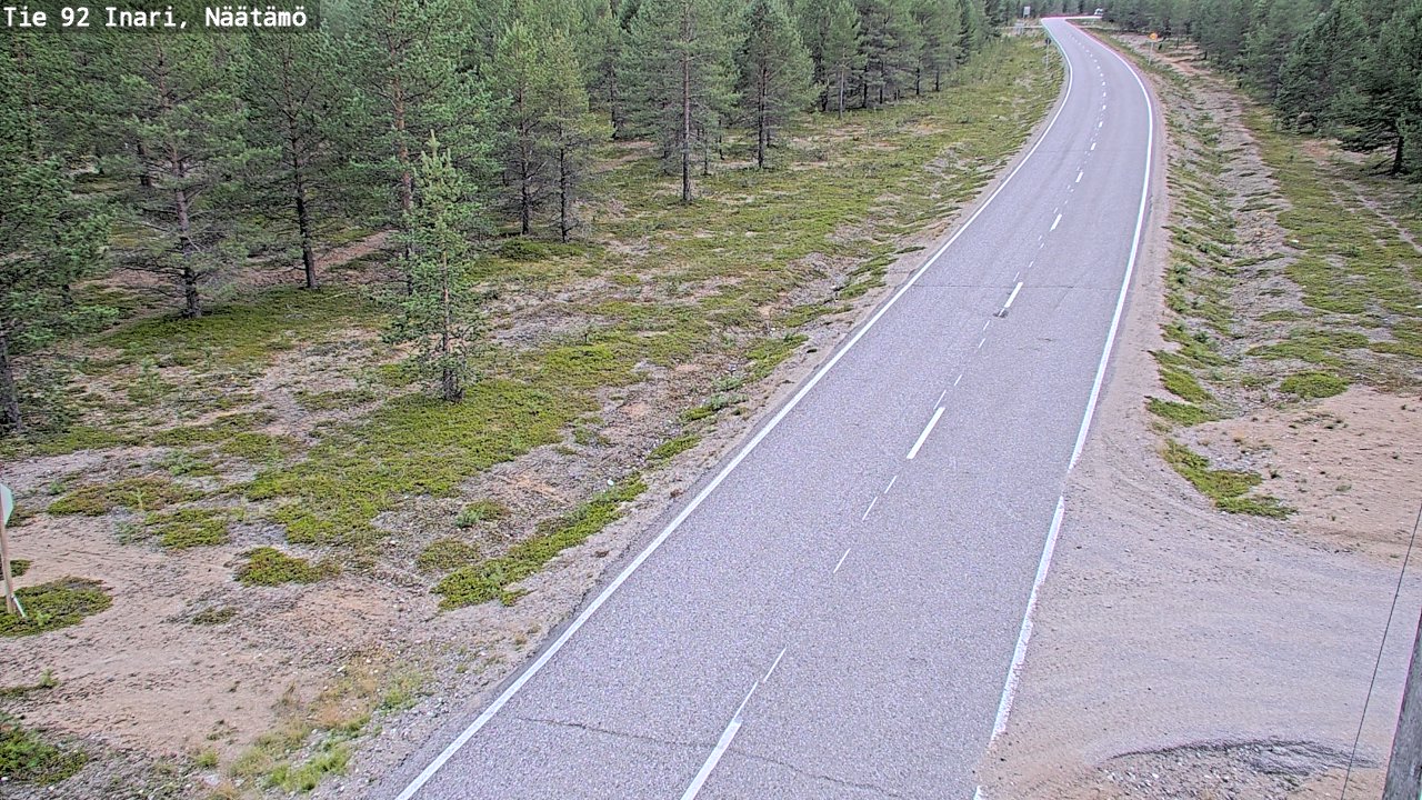 Kelikamerat Kuva Tie 92 Inari, Näätämö, Inari, Lappi
