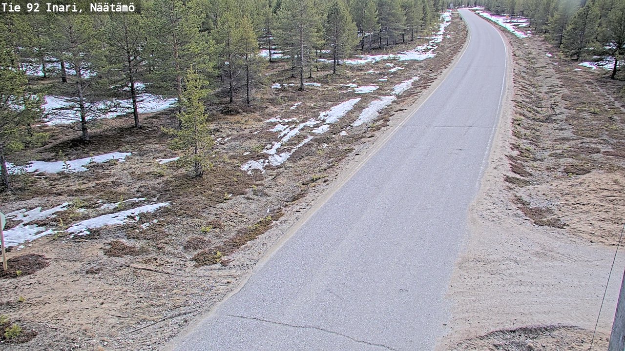 Kelikamerat Kuva Tie 92 Inari, Näätämö, Inari, Lappi