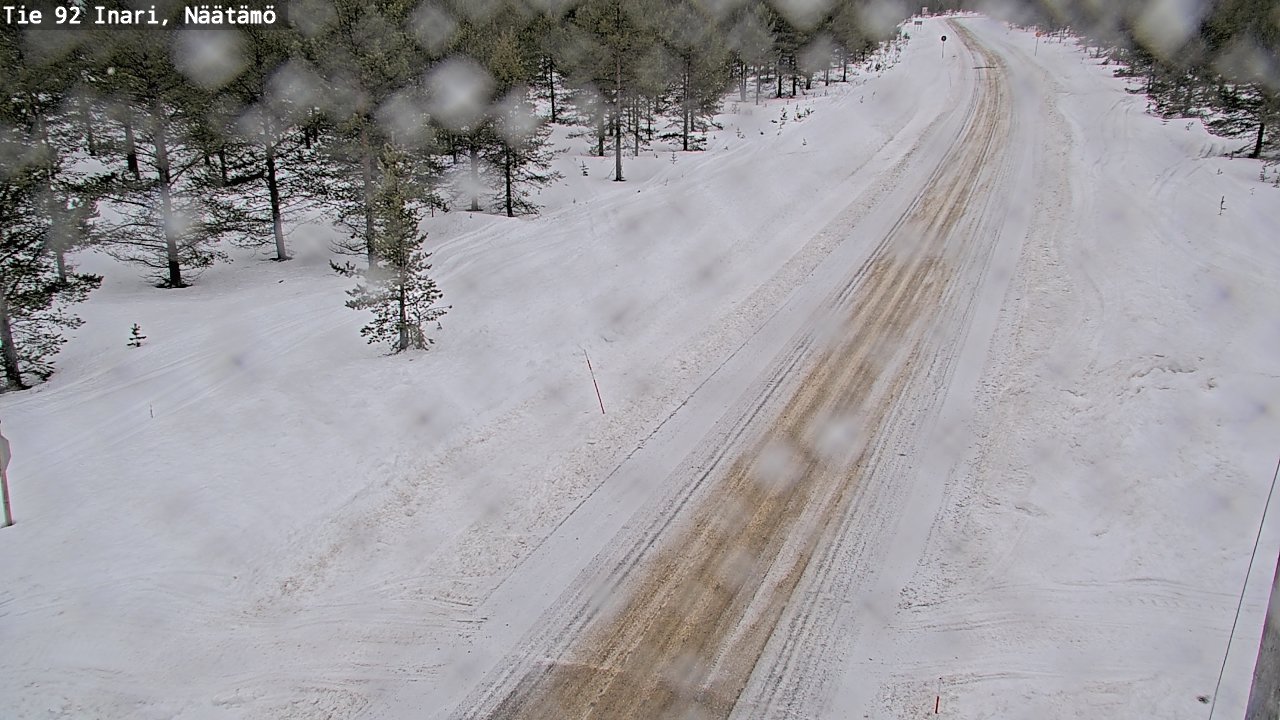 Weather Camera Image Road 92 Inari, Näätämö, Inari, Lappi