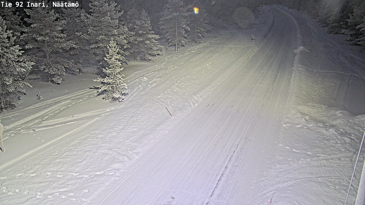 Kelikamerat Kuva Tie 92 Inari, Näätämö, Inari, Lappi