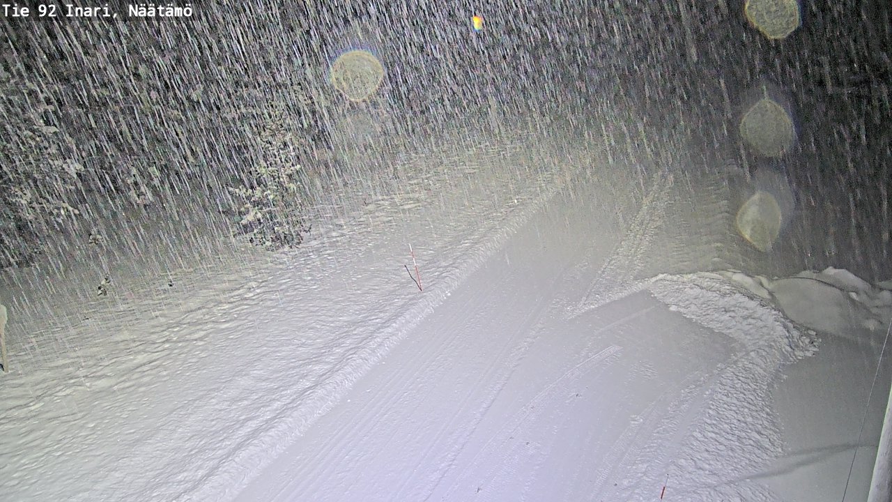 Weather Camera Image Väg 92 Enare, Näätämö, Inari, Lappi