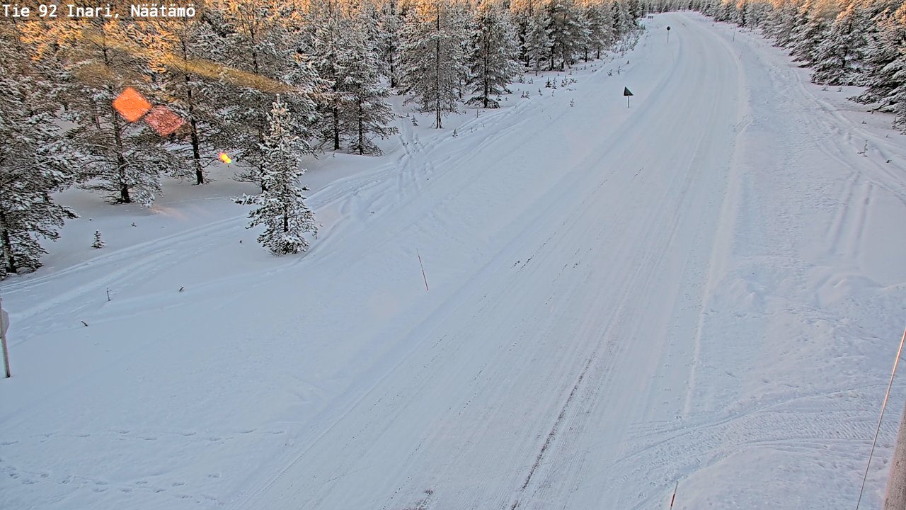Kelikamerat Kuva Tie 92 Inari, Näätämö, Inari, Lappi