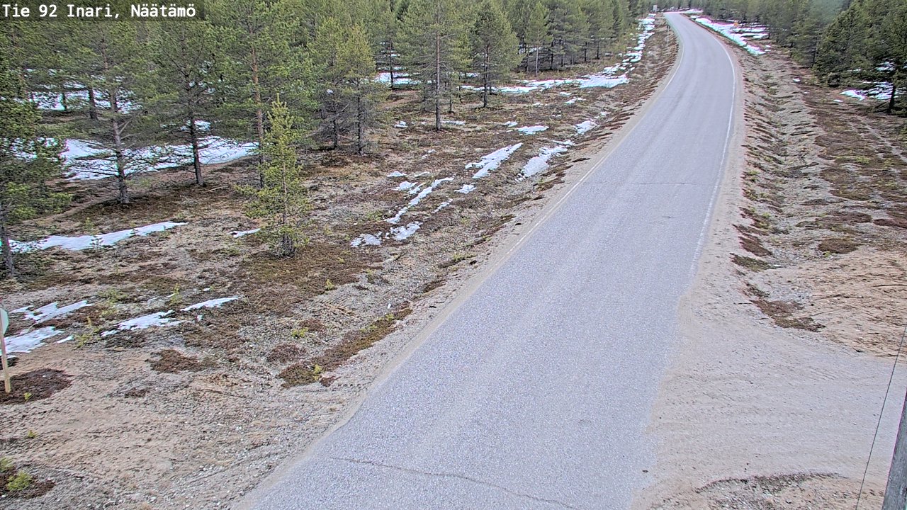 Kelikamerat Kuva Tie 92 Inari, Näätämö, Inari, Lappi