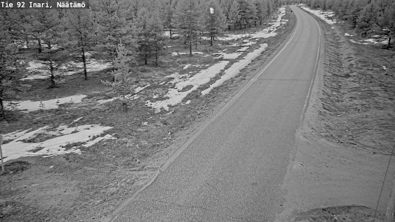 Kelikamerat Kuva Tie 92 Inari, Näätämö, Inari, Lappi