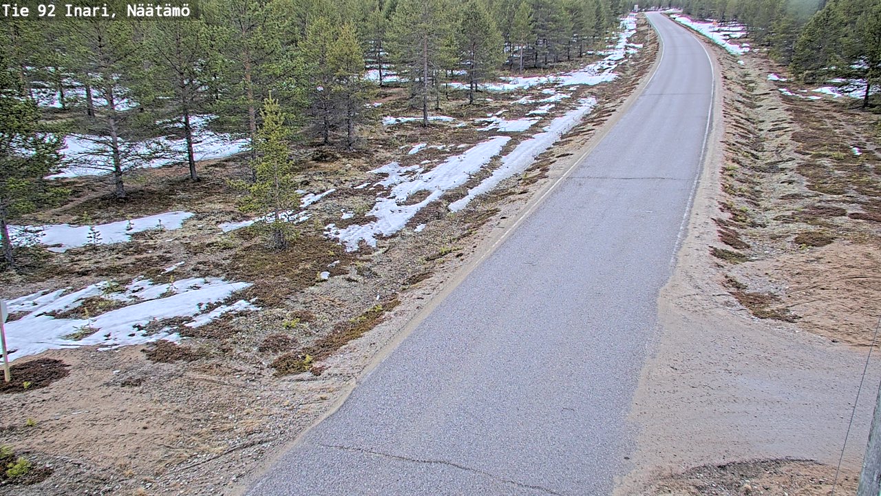 Kelikamerat Kuva Tie 92 Inari, Näätämö, Inari, Lappi