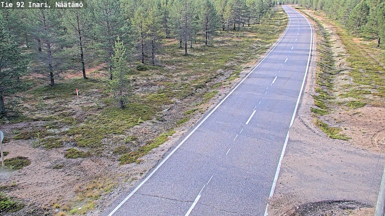 Kelikamerat Kuva Tie 92 Inari, Näätämö, Inari, Lappi