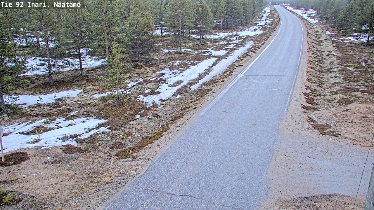 Kelikamerat Kuva Tie 92 Inari, Näätämö, Inari, Lappi