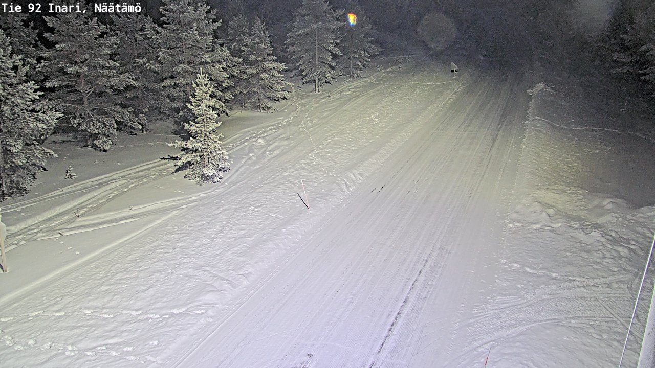 Kelikamerat Kuva Tie 92 Inari, Näätämö, Inari, Lappi