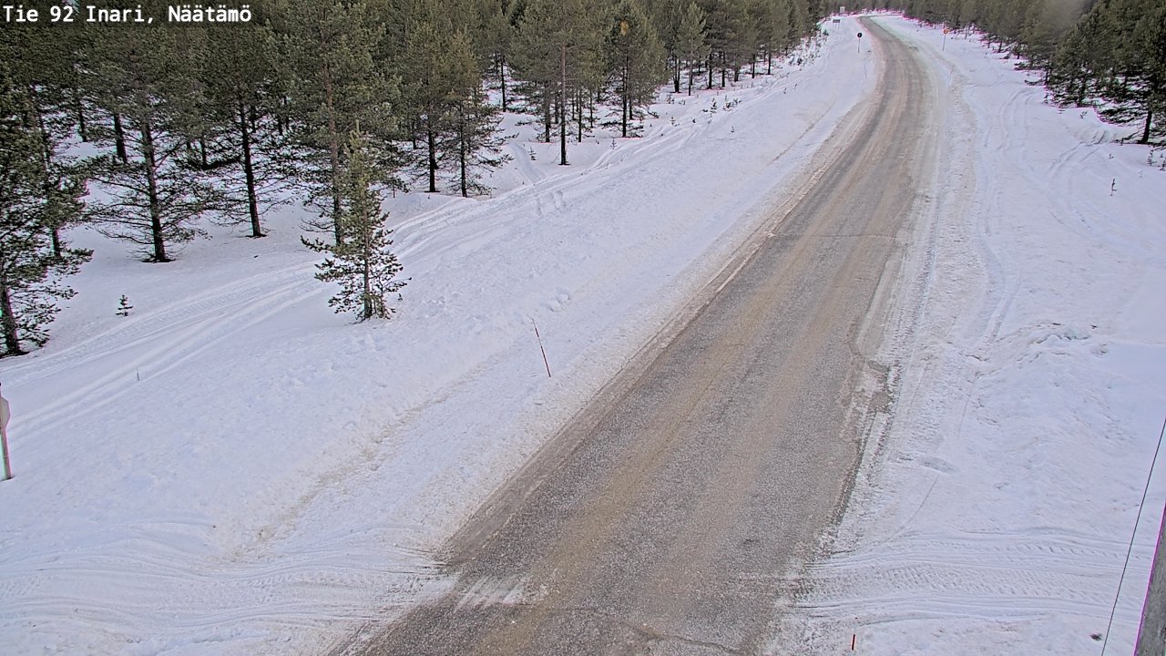Kelikamerat Kuva Tie 92 Inari, Näätämö, Inari, Lappi
