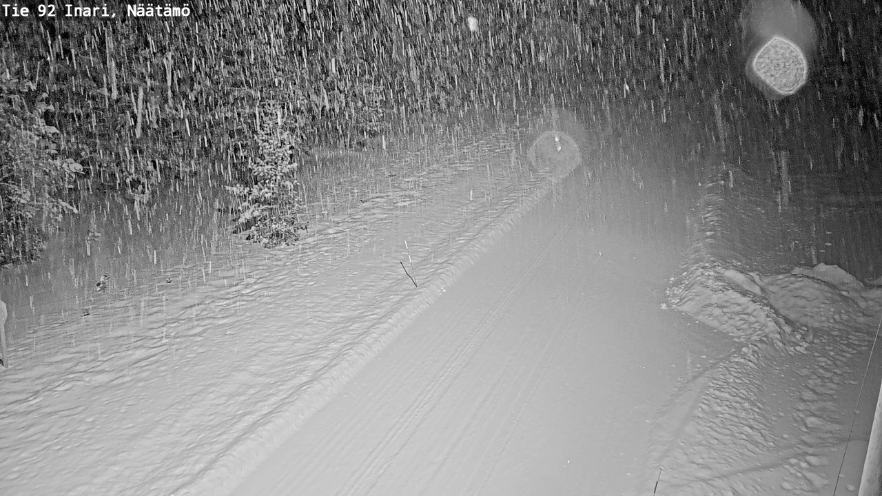 Weather Camera Image Road 92 Inari, Näätämö, Inari, Lappi