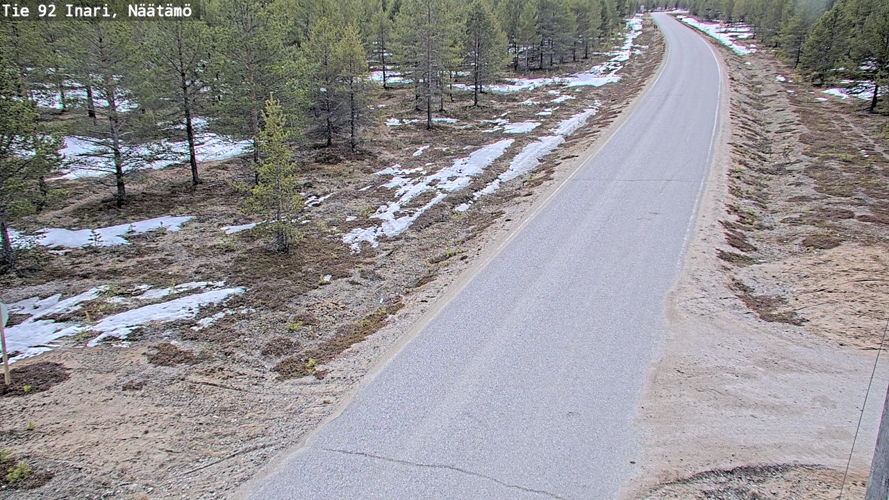 Kelikamerat Kuva Tie 92 Inari, Näätämö, Inari, Lappi