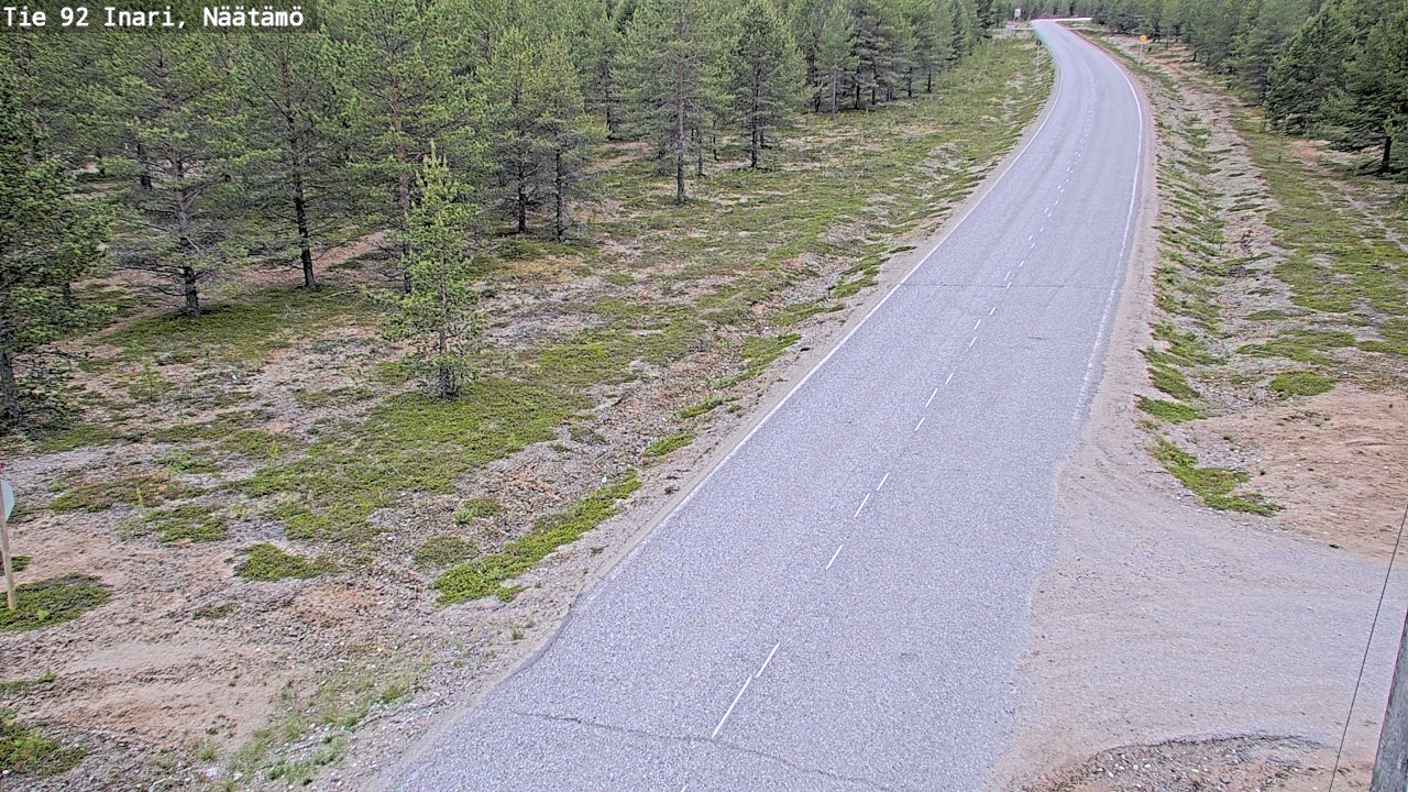 Weather Camera Image Road 92 Inari, Näätämö, Inari, Lappi