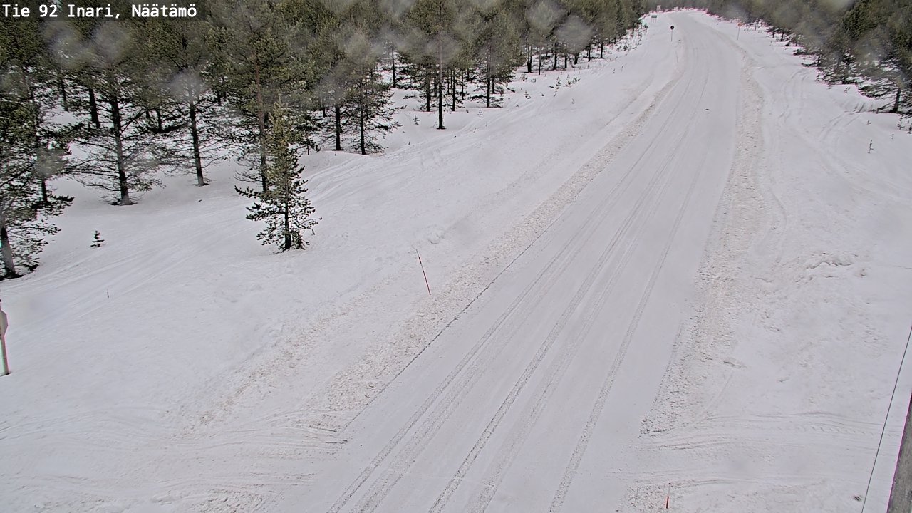 Weather Camera Image Road 92 Inari, Näätämö, Inari, Lappi