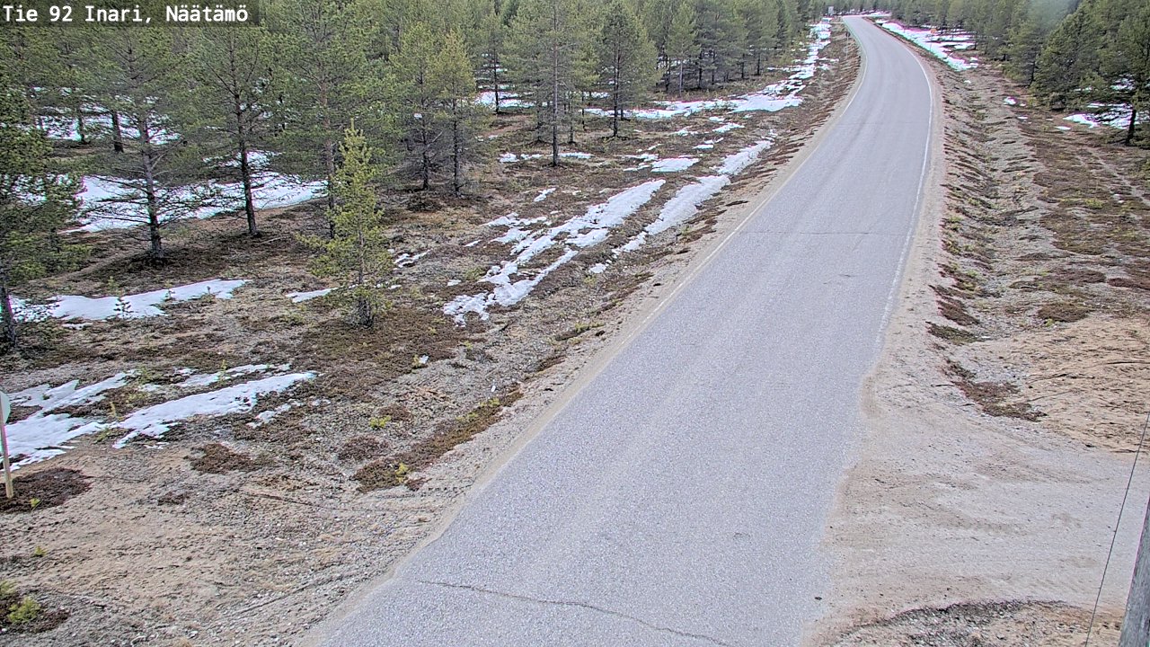 Kelikamerat Kuva Tie 92 Inari, Näätämö, Inari, Lappi