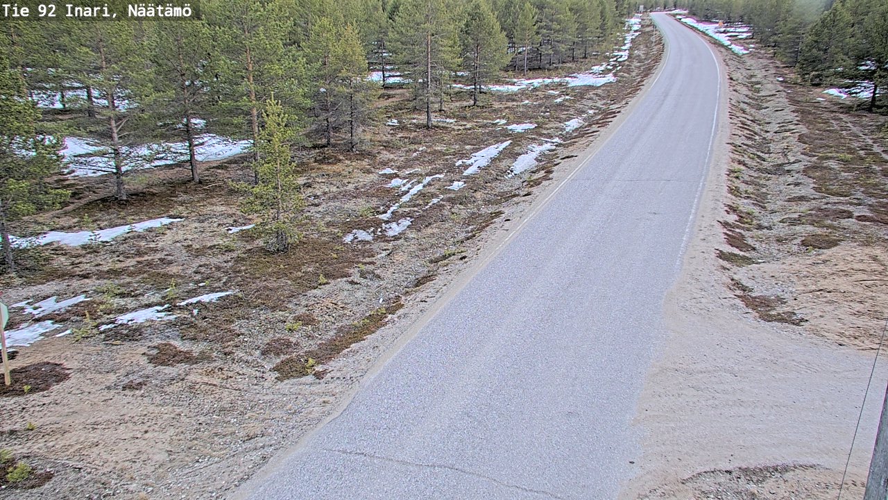 Kelikamerat Kuva Tie 92 Inari, Näätämö, Inari, Lappi