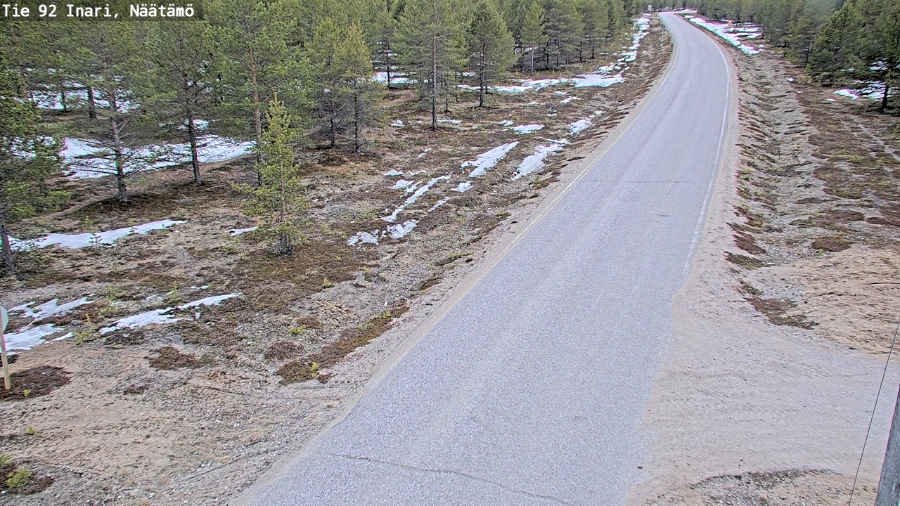 Kelikamerat Kuva Tie 92 Inari, Näätämö, Inari, Lappi