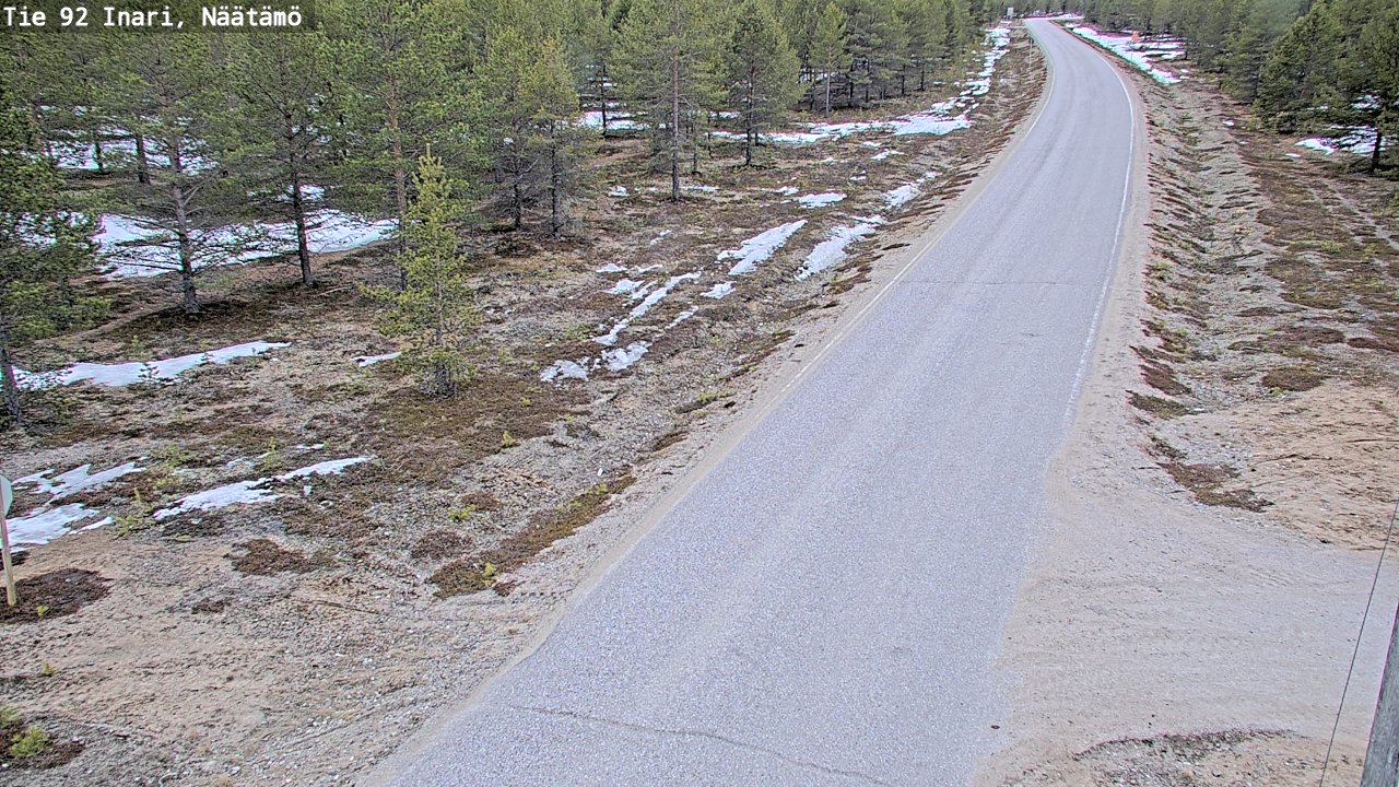 Kelikamerat Kuva Tie 92 Inari, Näätämö, Inari, Lappi