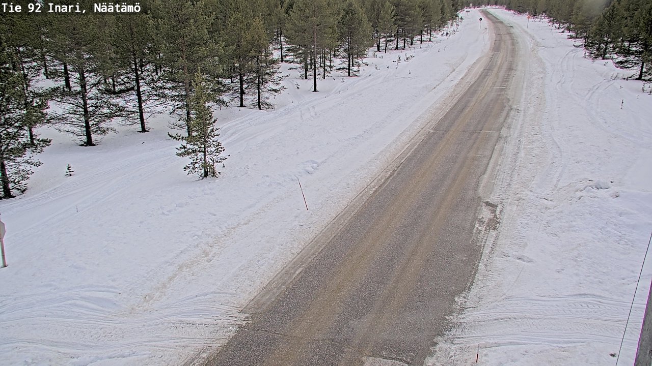 Kelikamerat Kuva Tie 92 Inari, Näätämö, Inari, Lappi