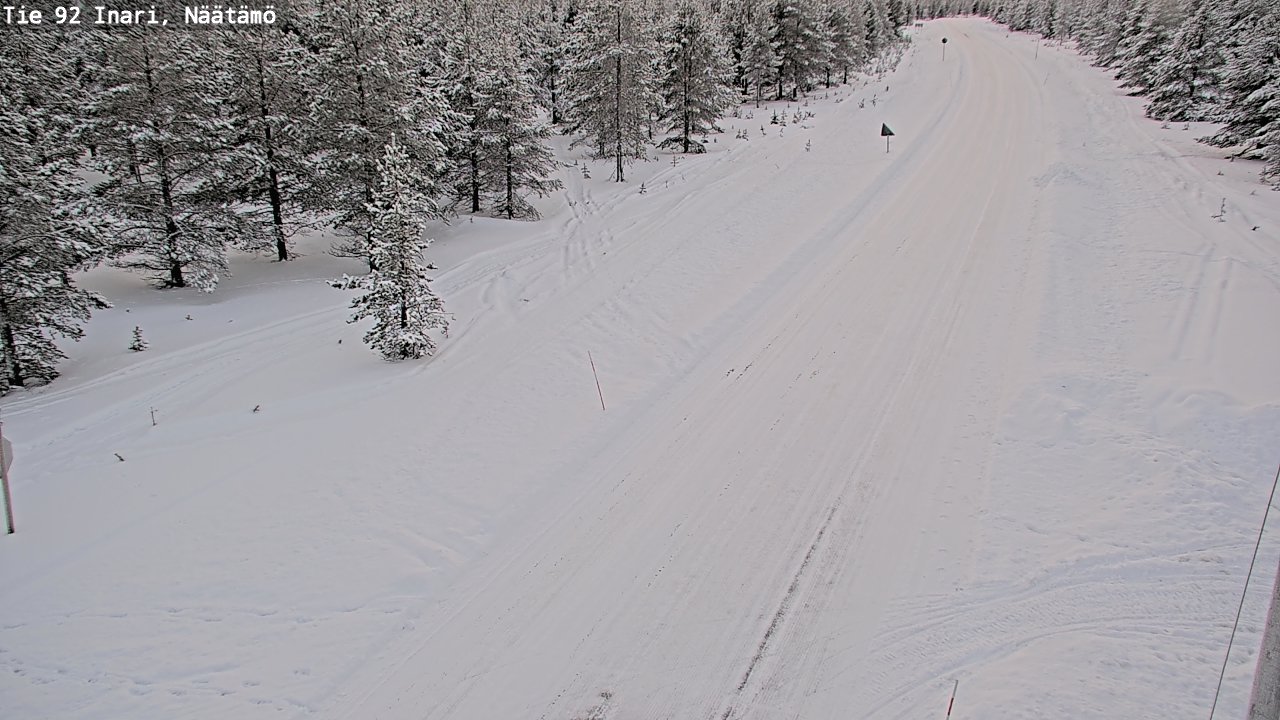 Kelikamerat Kuva Tie 92 Inari, Näätämö, Inari, Lappi