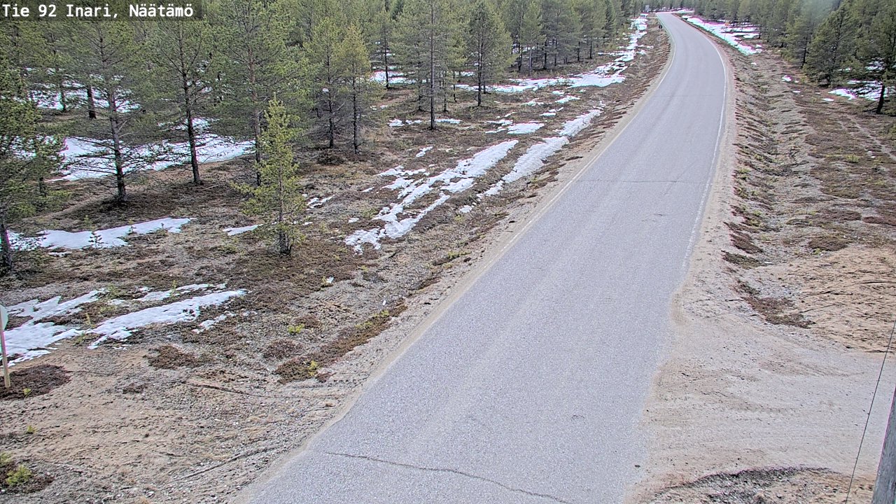 Kelikamerat Kuva Tie 92 Inari, Näätämö, Inari, Lappi