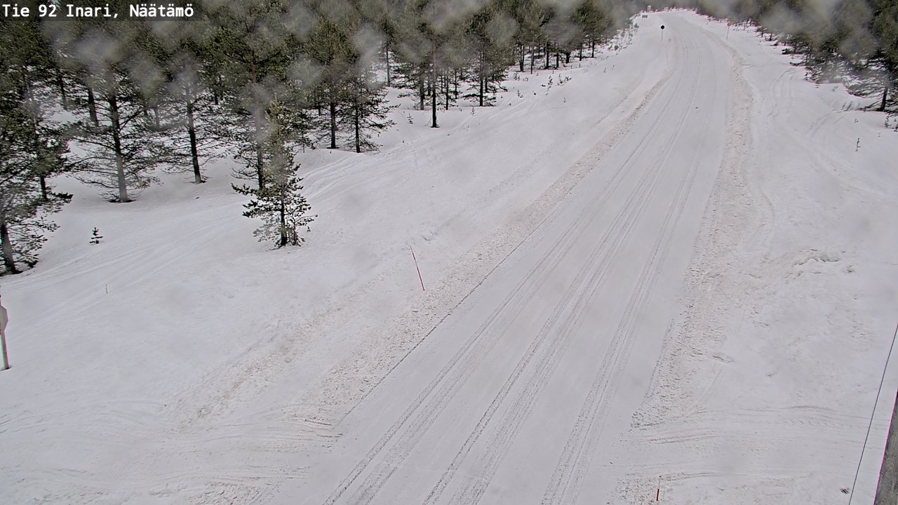 Weather Camera Image Road 92 Inari, Näätämö, Inari, Lappi