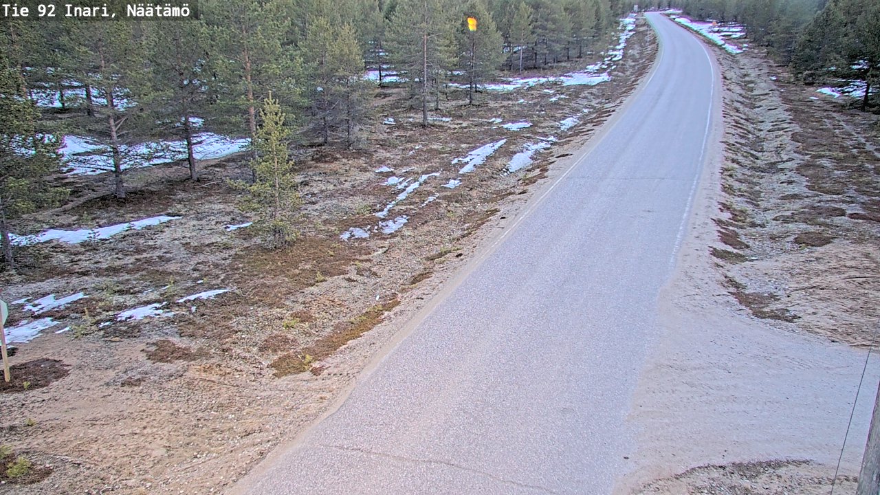 Weather Camera Image Road 92 Inari, Näätämö, Inari, Lappi