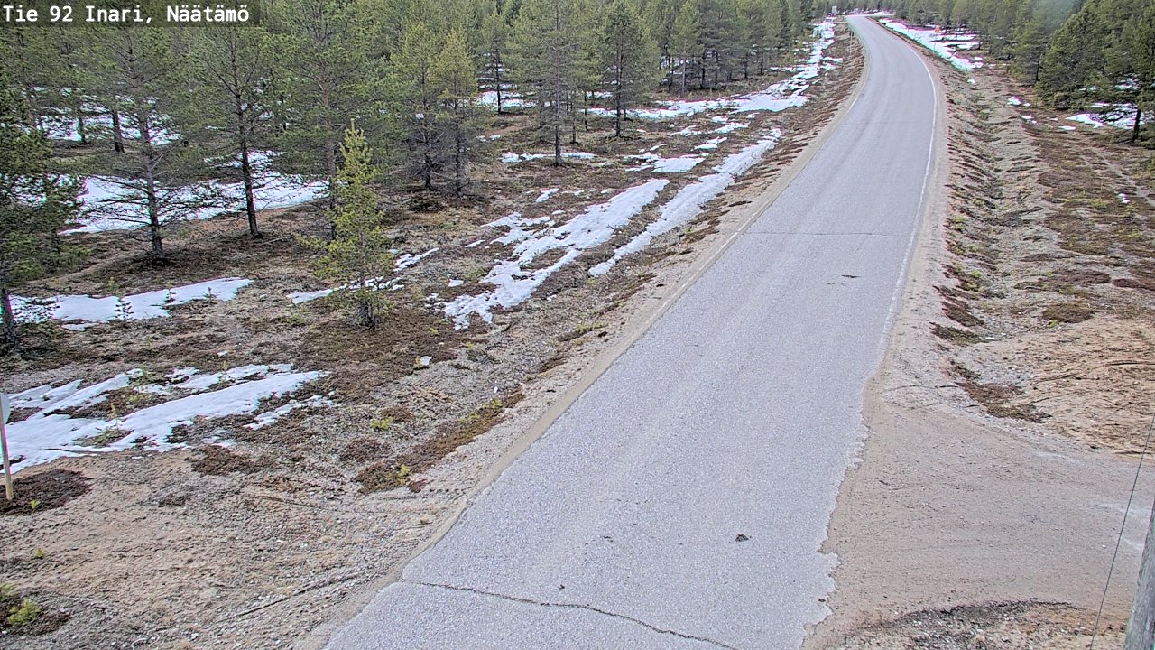 Kelikamerat Kuva Tie 92 Inari, Näätämö, Inari, Lappi
