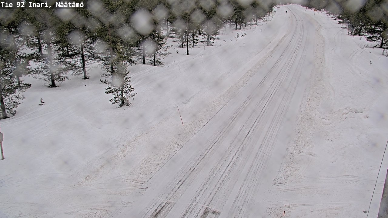 Weather Camera Image Road 92 Inari, Näätämö, Inari, Lappi