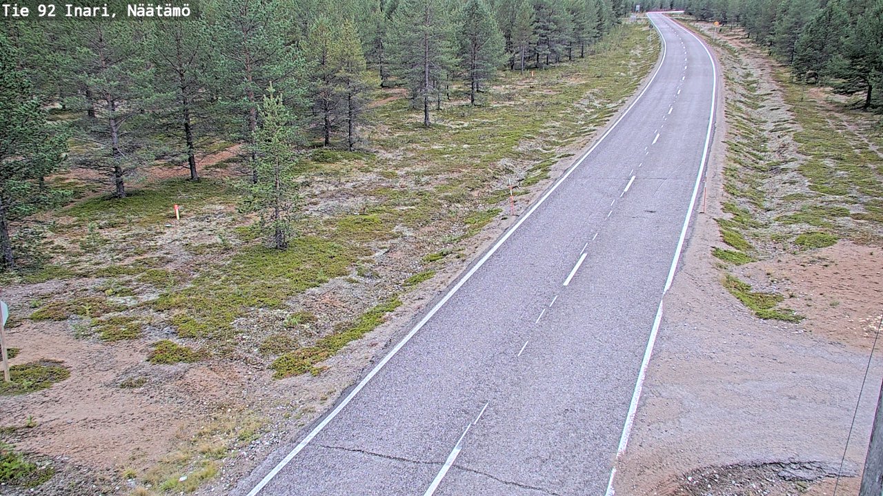 Kelikamerat Kuva Tie 92 Inari, Näätämö, Inari, Lappi