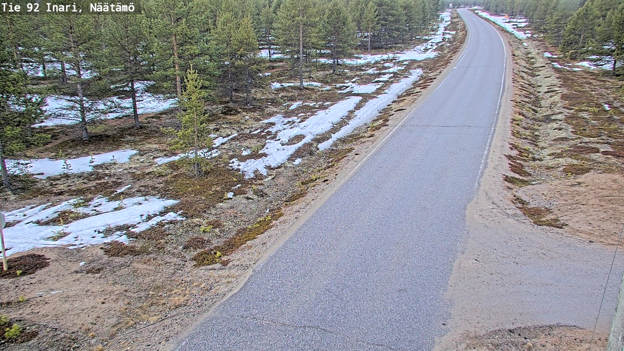 Kelikamerat Kuva Tie 92 Inari, Näätämö, Inari, Lappi