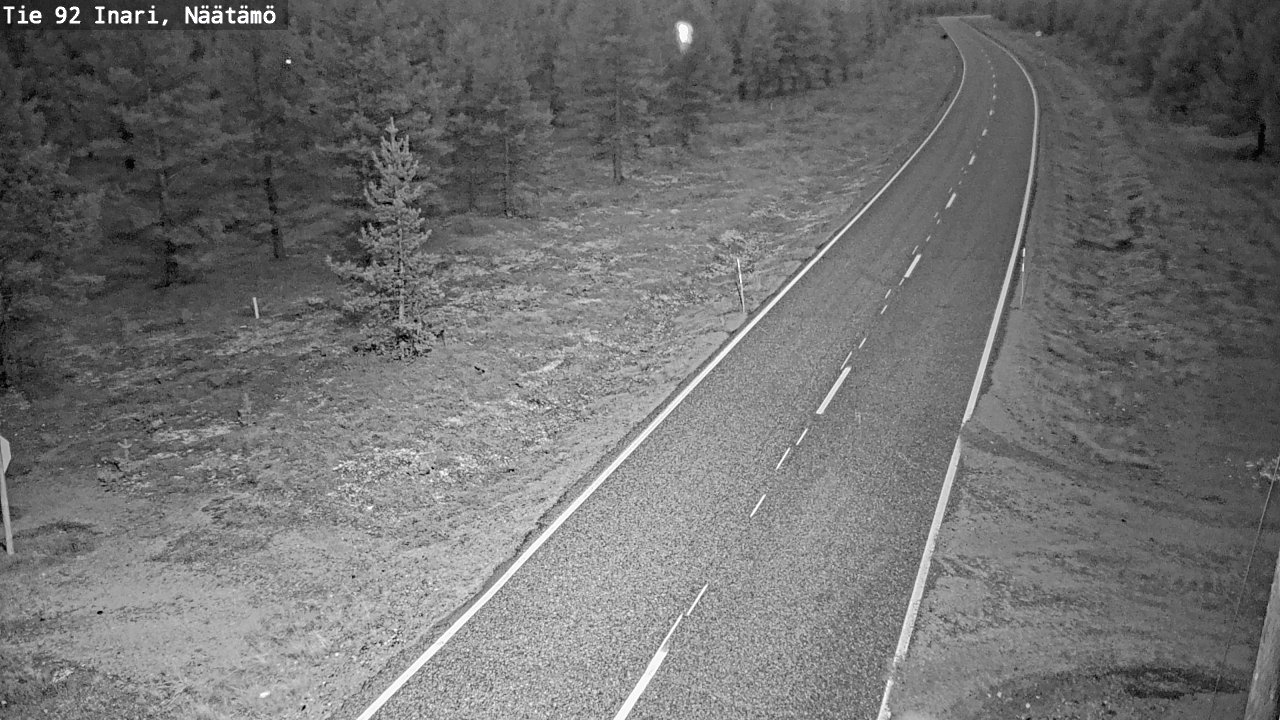 Kelikamerat Kuva Tie 92 Inari, Näätämö, Inari, Lappi