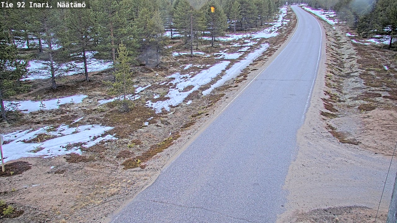 Kelikamerat Kuva Tie 92 Inari, Näätämö, Inari, Lappi