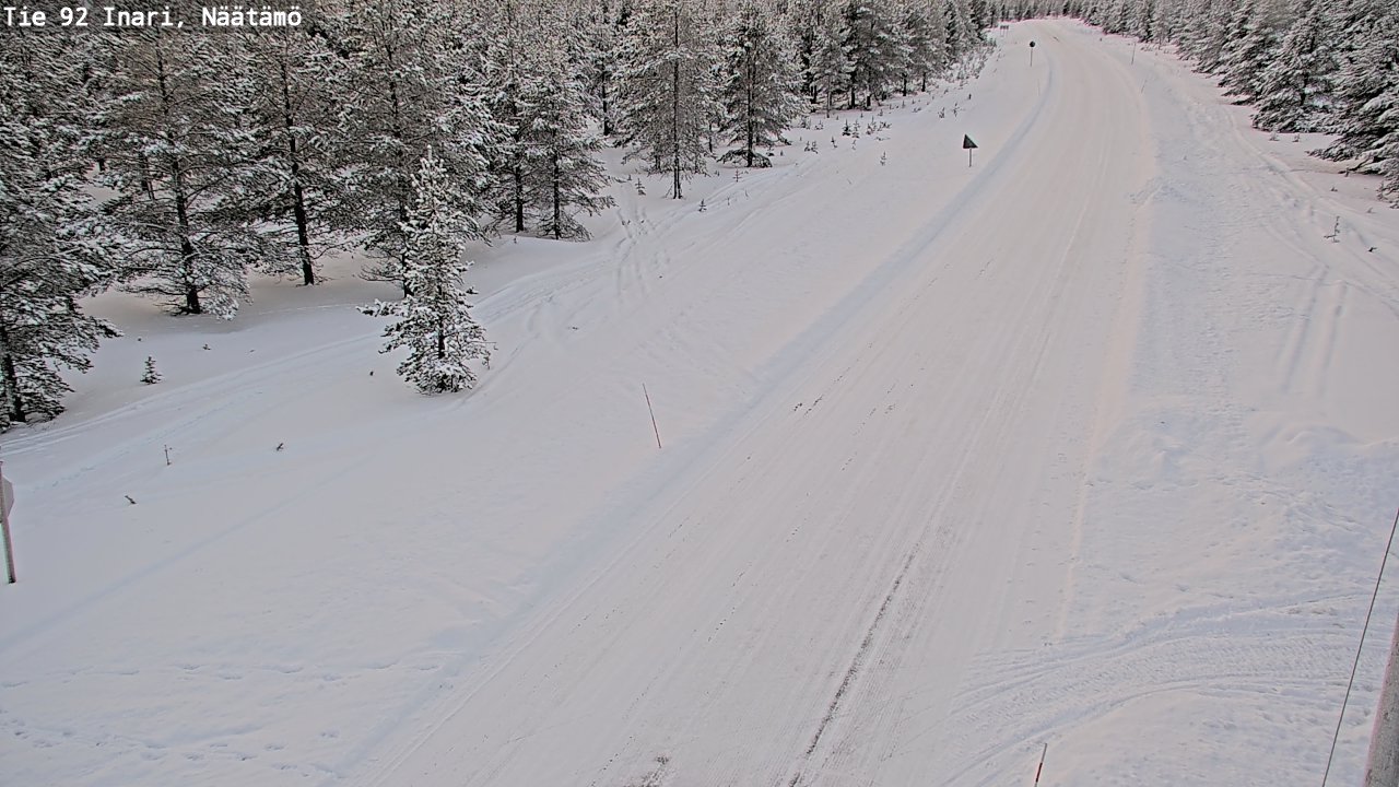 Kelikamerat Kuva Tie 92 Inari, Näätämö, Inari, Lappi