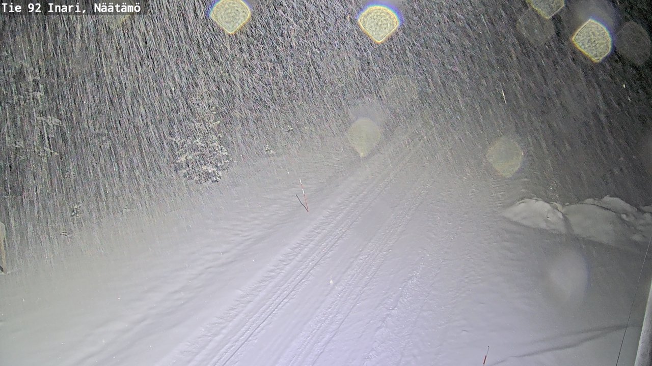 Weather Camera Image Väg 92 Enare, Näätämö, Inari, Lappi