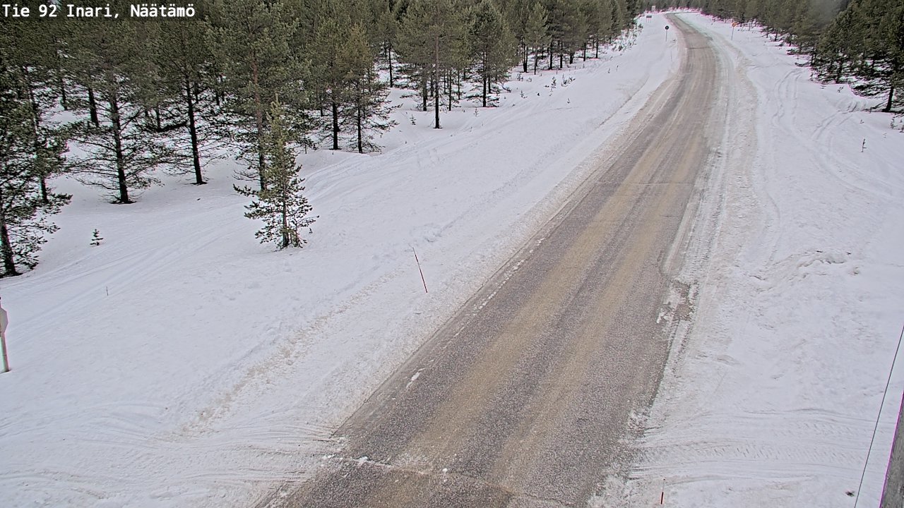 Kelikamerat Kuva Tie 92 Inari, Näätämö, Inari, Lappi
