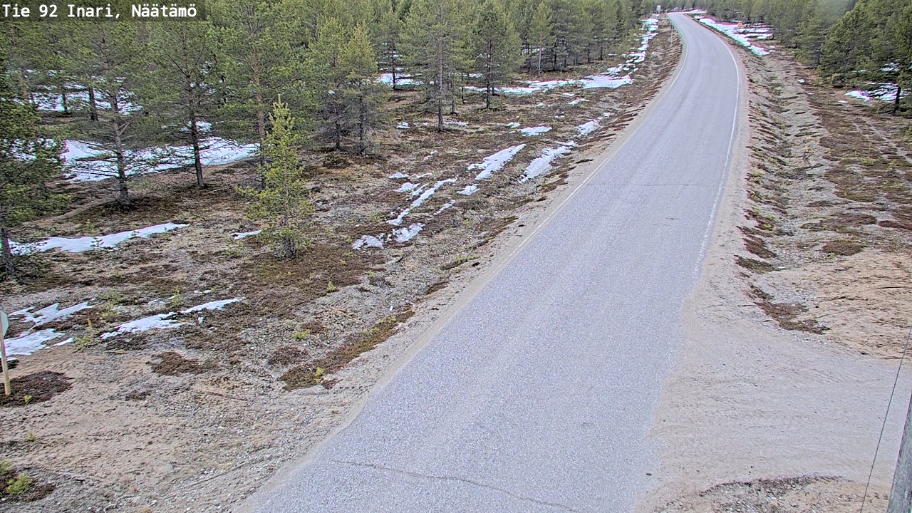 Kelikamerat Kuva Tie 92 Inari, Näätämö, Inari, Lappi