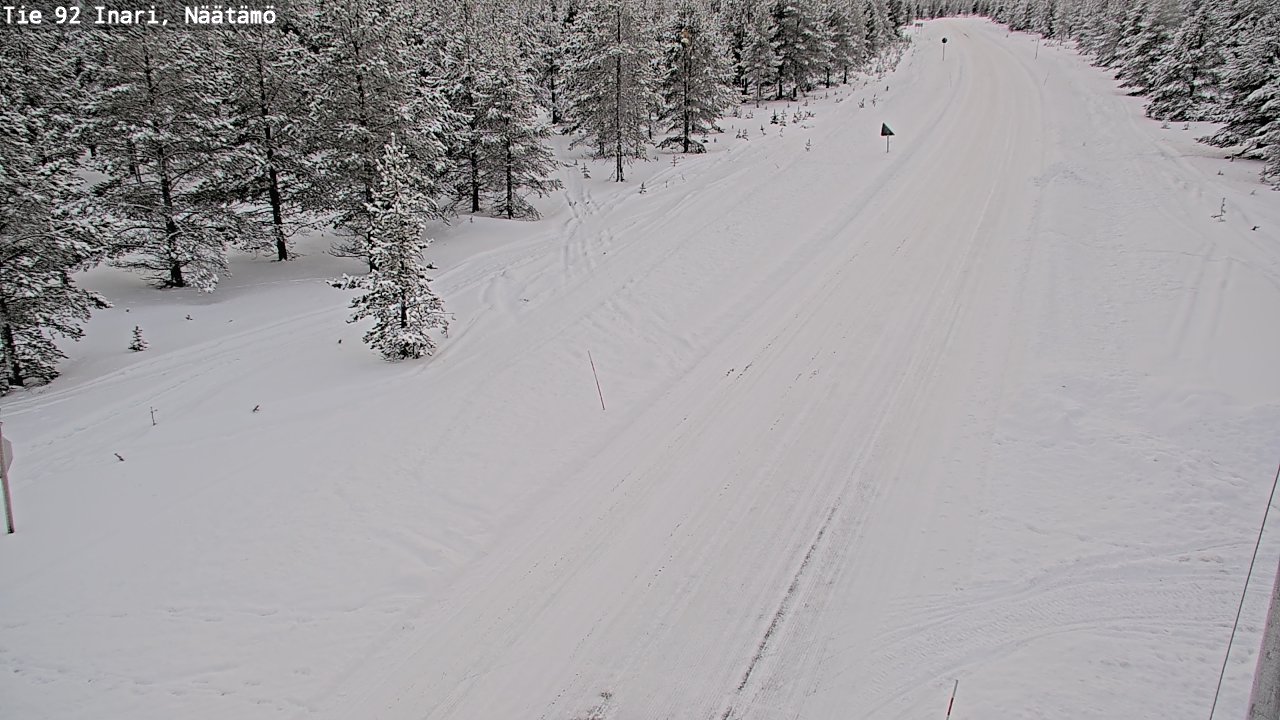 Kelikamerat Kuva Tie 92 Inari, Näätämö, Inari, Lappi