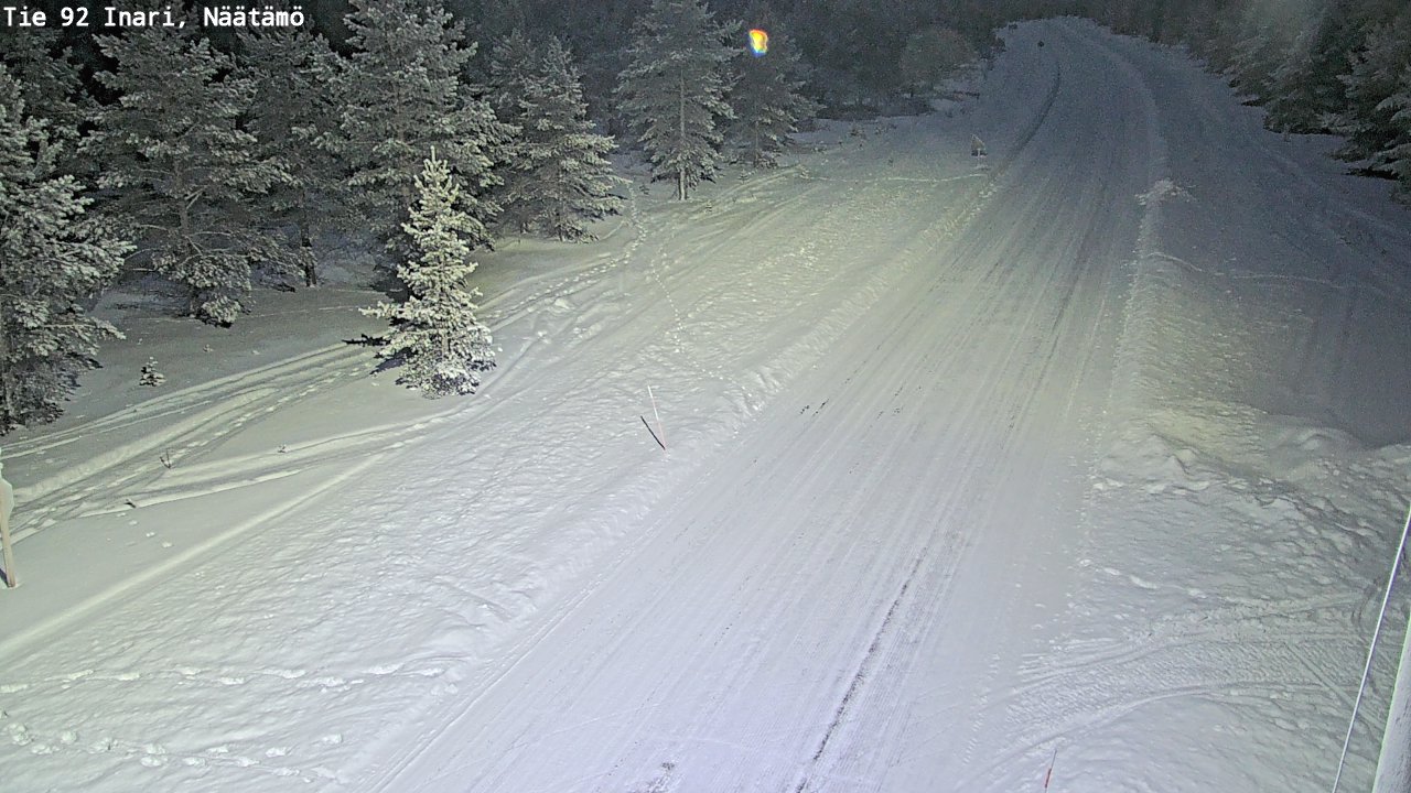 Kelikamerat Kuva Tie 92 Inari, Näätämö, Inari, Lappi