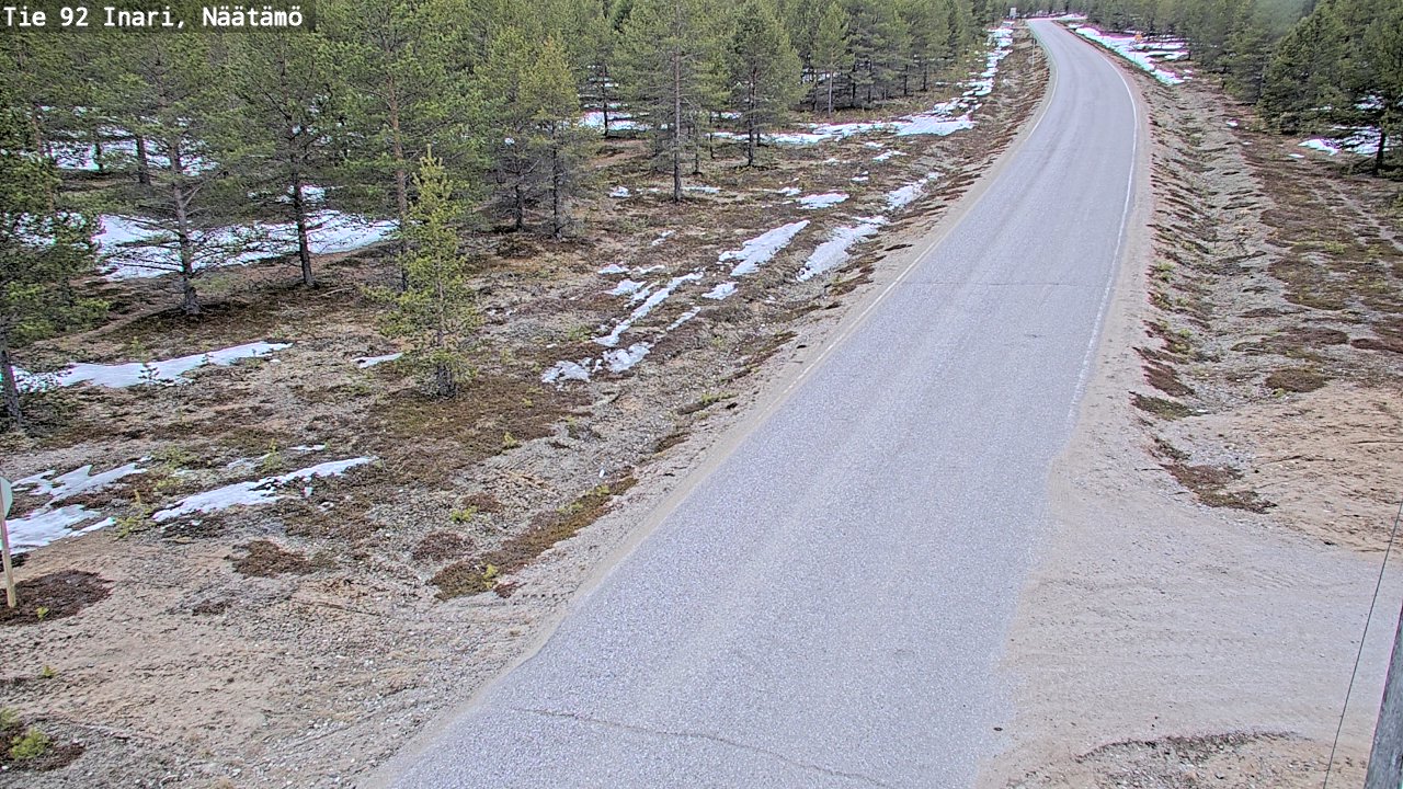 Kelikamerat Kuva Tie 92 Inari, Näätämö, Inari, Lappi