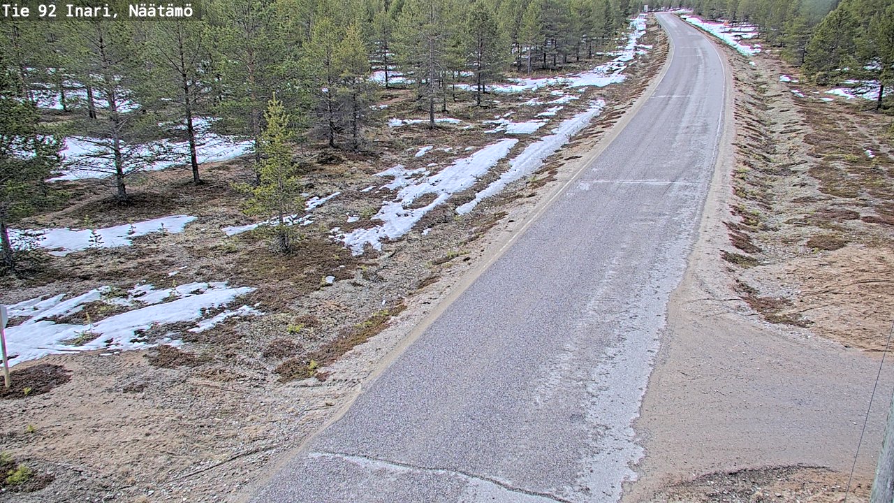 Kelikamerat Kuva Tie 92 Inari, Näätämö, Inari, Lappi