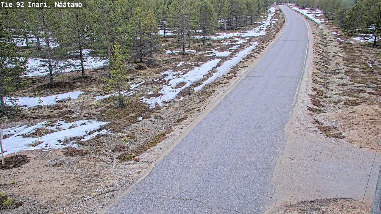 Kelikamerat Kuva Tie 92 Inari, Näätämö, Inari, Lappi