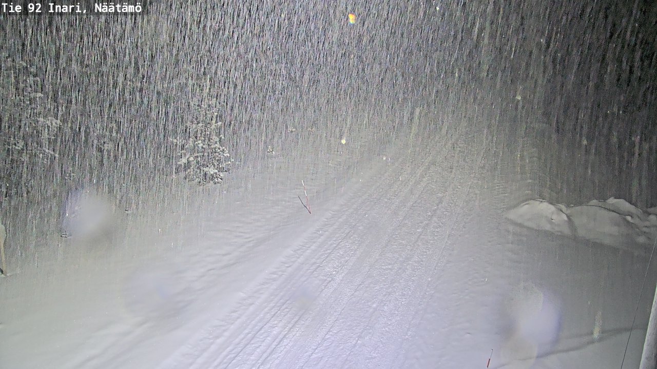 Weather Camera Image Väg 92 Enare, Näätämö, Inari, Lappi